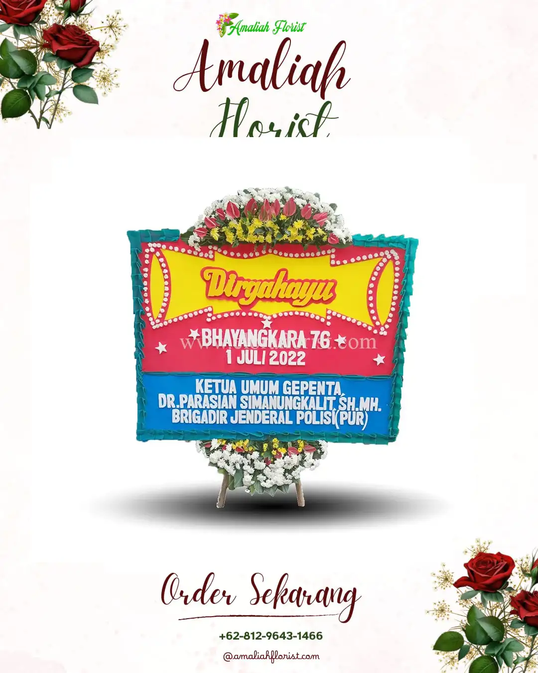 Papan Bunga HUT Ulang Tahun Bunga Mayang